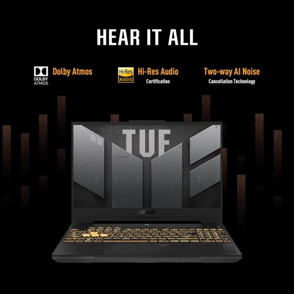 ASUS TUF Gaming A15 FA507NVR-LP023W AMD R7-7435HS/16GB RAM/1TBGB SSD/NVIDIA GeForce RTX 4060 8GB/15.6 FHD(1920x1080) 144Hz/Windows11 Home/1-Zone RGB - Mecha Gray
