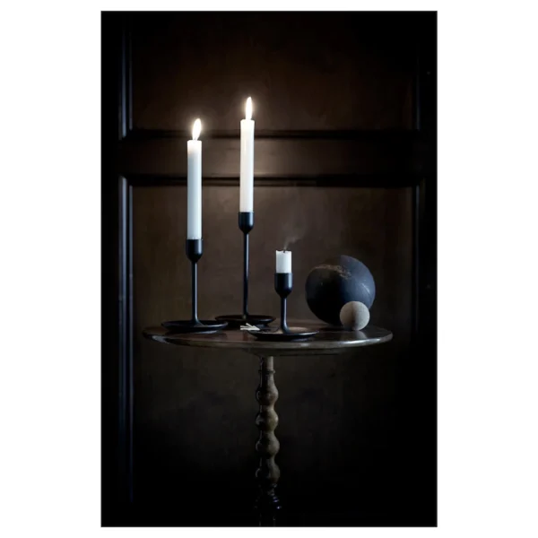 ست شمعدانی مشکی 3 عددی ایکیا مدل FULLTALIG IKEA کد 403.421.34
